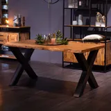 ACACIA - Eettafel mangohout 160x90 - Productfoto zijkant