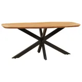 AALST - Ovale eettafel mangohout 160x90 - Naturel