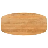 AALST - Ovale eettafel mangohout 160x90 - Boven aanzicht