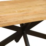 LAAR - Swiss Straight eettafel mangohout - Detail