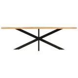 LAAR - Swiss Straight eettafel mangohout - Vooraanzicht