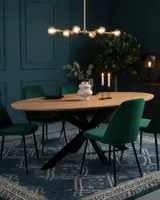 Swiss Ovaal eettafel mangohout
