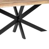 RIEL - Swiss Ovaal eettafel mangohout - Poten
