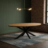 GOOR - ovale eettafel mangohout - In sfeer Kaal
