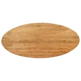 GOOR - ovale eettafel mangohout - Productfoto Boven