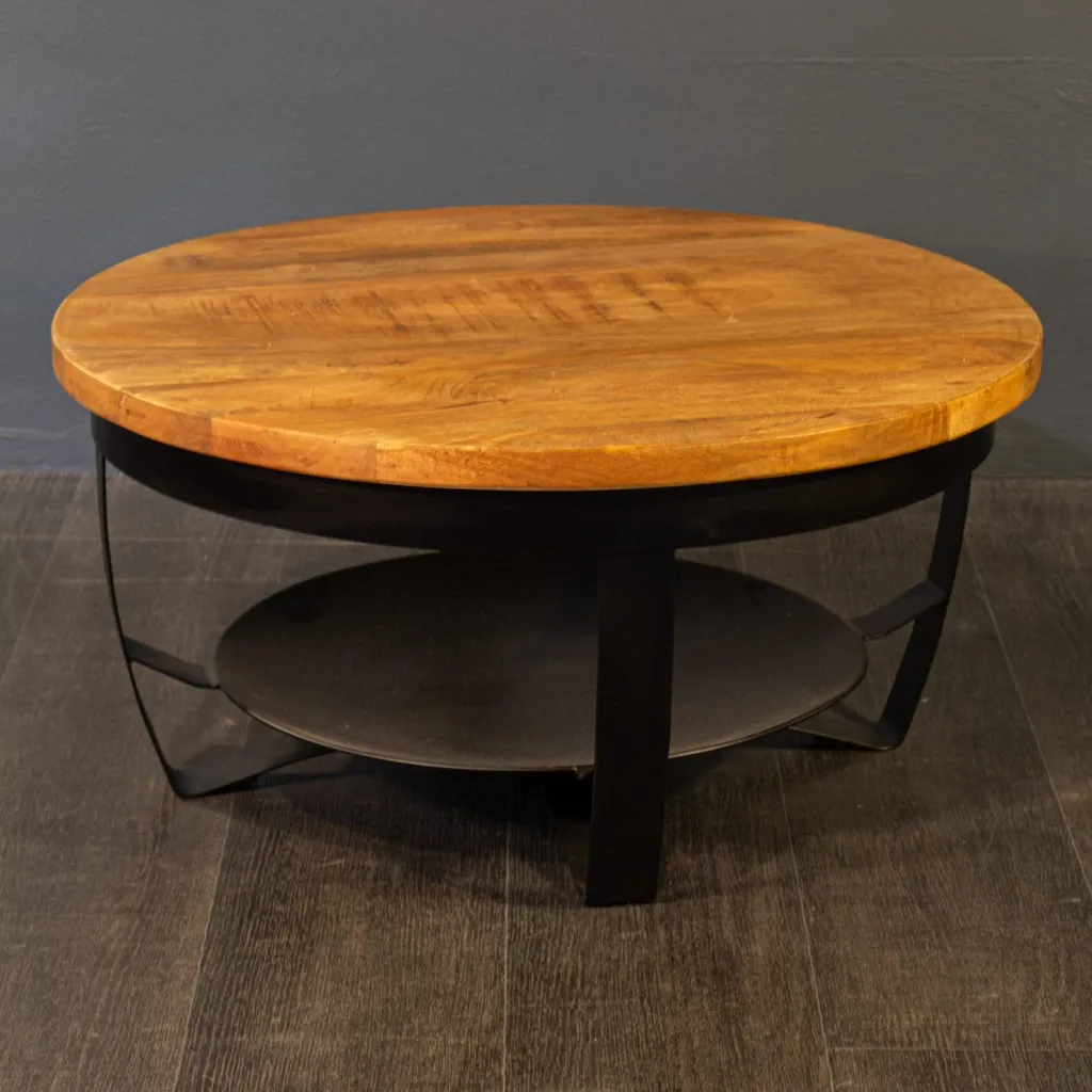 WAINWRIGHT Ronde salontafel mangohout 70cm Productfoto