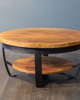 Ronde salontafel mangohout 70 cm