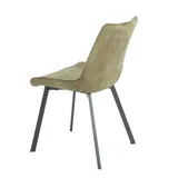 Eetkamerstoel Set van 4, Kerala Groen, Microvezel bekleding, Comfortabel en Stijlvol