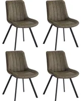 Eetkamerstoel Groen Set van 4