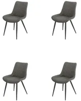 Eetkamerstoel Set van 4, Ganga Grijs