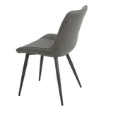 Eetkamerstoel Set van 4, Ganga Grijs, Microvezel bekleding, Comfortabel en Stijlvol