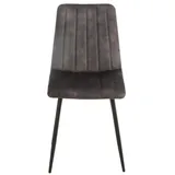 Eetkamerstoel Set van 4, Samara Grey, Microvezel bekleding, Comfortabel en Stijlvol