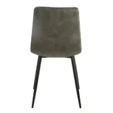 Eetkamerstoel Set van 4, Samara Groen, Microvezel bekleding, Comfortabel en Stijlvol