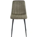 Eetkamerstoel Set van 4, Orissa Groen, Microvezel bekleding, Comfortabel en Stijlvol