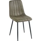 Eetkamerstoel Set van 4, Orissa Groen, Microvezel bekleding, Comfortabel en Stijlvol
