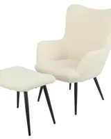 Fauteuil met voetsteun