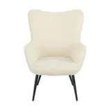 Fauteuil met voetsteun- Microvezel stof, Moderne Lounge Stoel