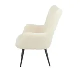 Fauteuil met voetsteun- Microvezel stof, Moderne Lounge Stoel