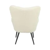 Fauteuil met voetsteun- Microvezel stof, Moderne Lounge Stoel