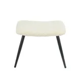 Fauteuil met voetsteun- Microvezel stof, Moderne Lounge Stoel