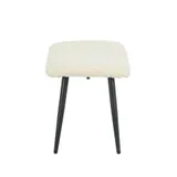 Fauteuil met voetsteun- Microvezel stof, Moderne Lounge Stoel